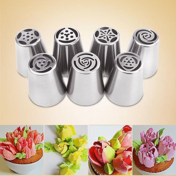 27 Pcs Set Russian Tulip Icing Piping Nozzles Leaf Pastry Cake Decorating Tool